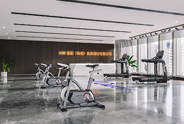 衢州健身器材公司办公室装修设计_案例效果图