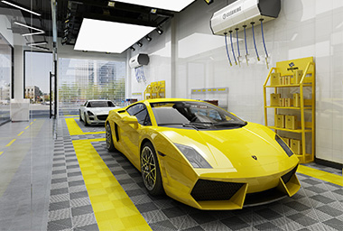 衢州汽车美容中心装修设计_案例效果图