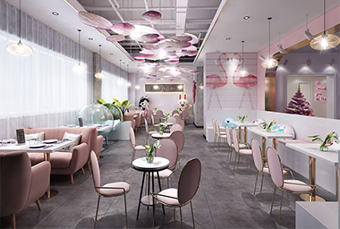 衢州网红甜品店装修设计_案例效果图