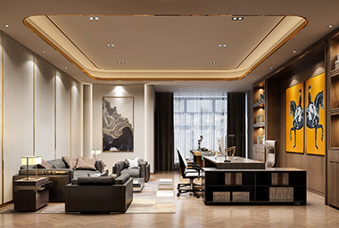 衢州金融类企业办公室装修设计_案例效果图