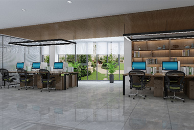 衢州社区办事处办公室装修设计_案例效果图