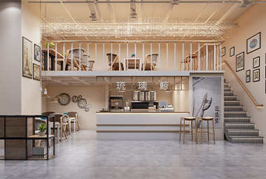 衢州奶茶店装修设计_案例效果图