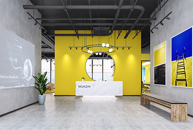 衢州服装企业办公室装修设计_案例效果图