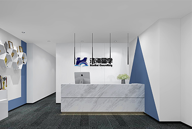 衢州留学咨询公司办公室装修设计_案例效果图