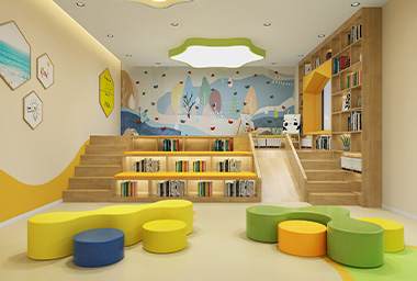 衢州少儿英语培训机构装修设计_案例效果图