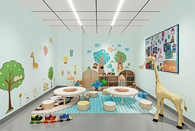 衢州少儿培训机构装修设计_案例效果图