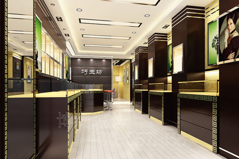 西湖黄金珠宝店装修,黄金珠宝店设计案例图,杭州珠宝店装修 西湖黄金珠宝店装修,黄金珠宝店设计案例图,杭州珠宝店装修